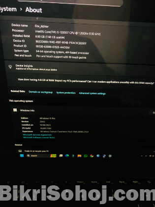 Microsoft Surface Laptop 3 10th Gen Core i5 8GB RAM